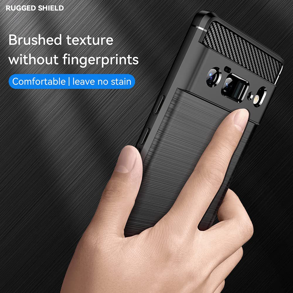Θήκη για Google Pixel 6 Pro, Techsuit, Carbon, Μαύρο