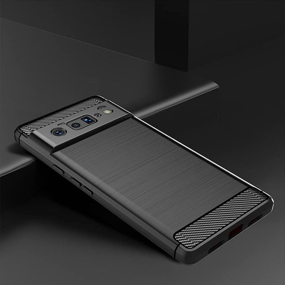 Θήκη για Google Pixel 6 Pro, Techsuit, Carbon, Μαύρο