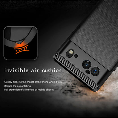 Θήκη για Google Pixel 6, Techsuit, Carbon, Μαύρο