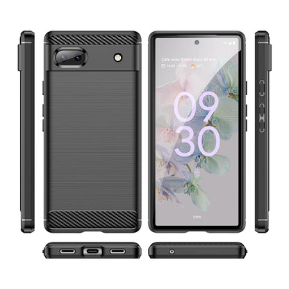 Θήκη για Google Pixel 6a, Techsuit, Carbon, Μαύρο
