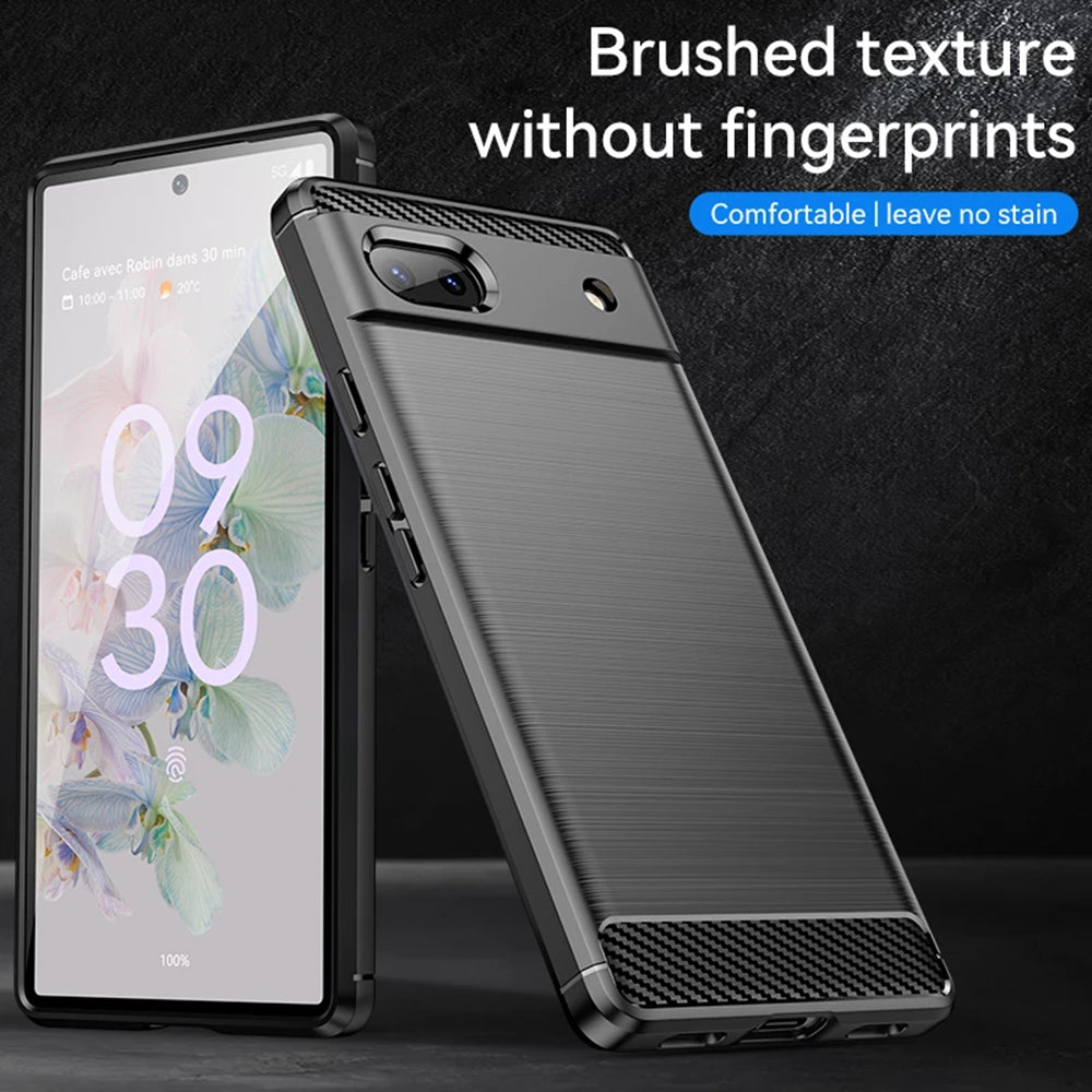 Θήκη για Google Pixel 6a, Techsuit, Carbon, Μαύρο