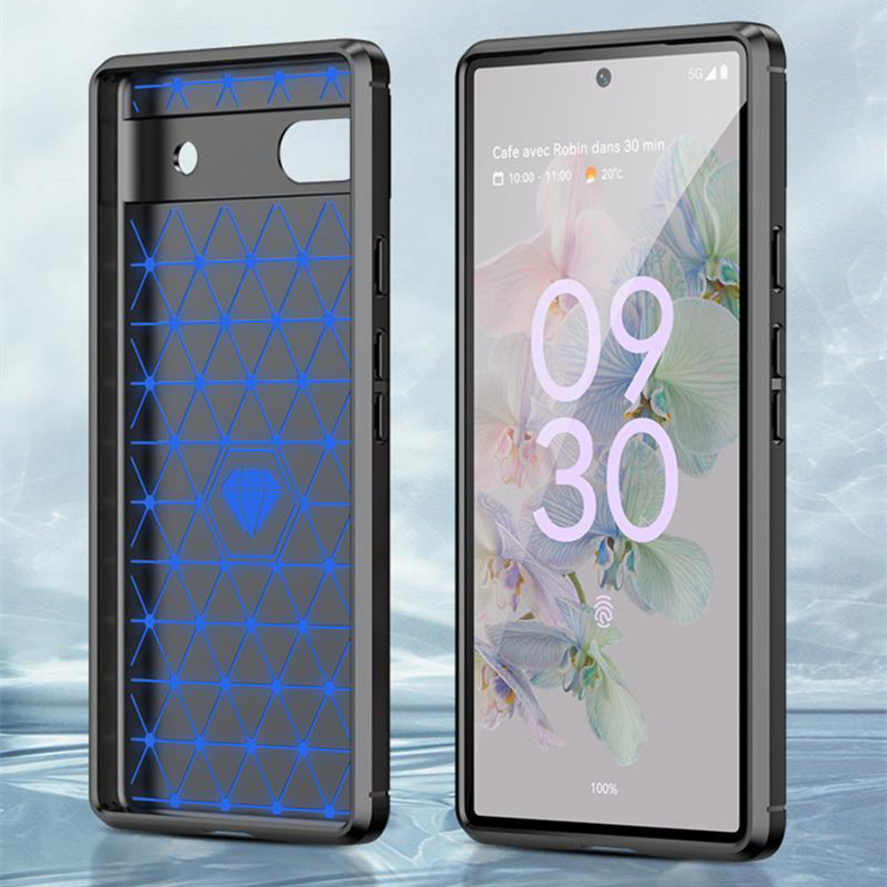 Θήκη για Google Pixel 6a, Techsuit, Carbon, Μαύρο