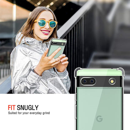 Θήκη για Google Pixel 6a, Techsuit, Ανθεκτική σε Κρούσεις Διαφανής, Διάφανη
