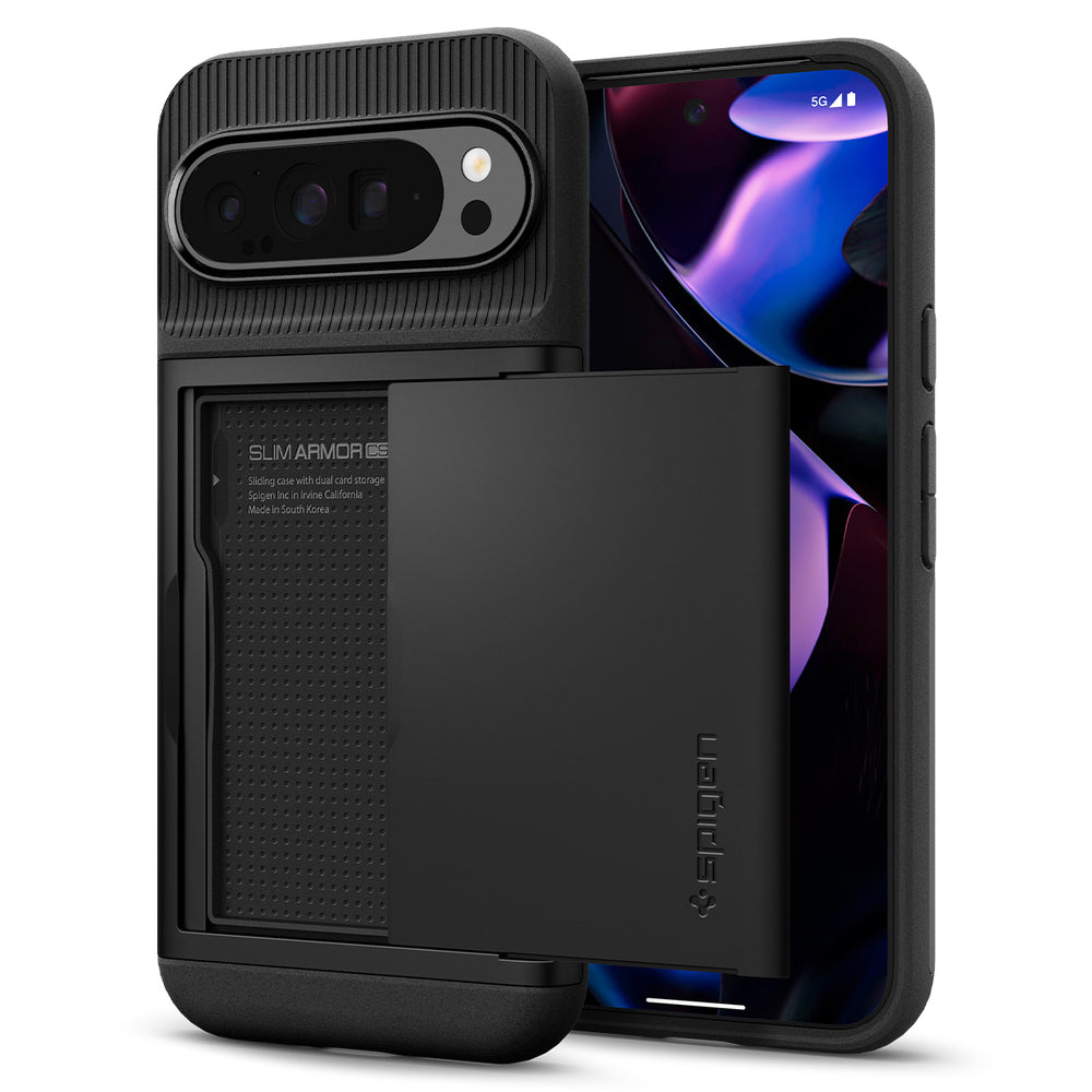 Θήκη για Google Pixel 9 Pro XL, Spigen, Slim Armor CS, Μαύρη ACS07729