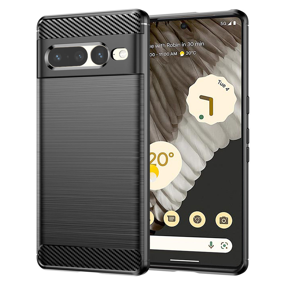 Θήκη για Google Pixel 7 Pro, Techsuit, Carbon, Μαύρο