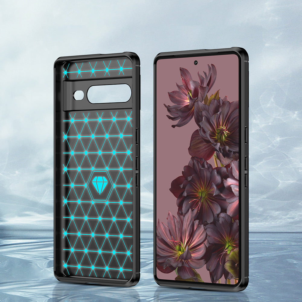 Θήκη για Google Pixel 7 Pro, Techsuit, Carbon, Μαύρο