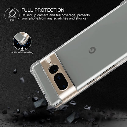 Case for Google Pixel 7 Pro, Techsuit, Shockproof Clear, Transparent