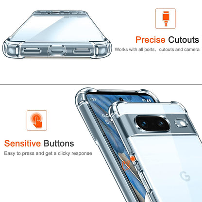 Θήκη για Google Pixel 7, Techsuit, Ανθεκτική σε Κρούσεις Διαφανής, Διάφανη