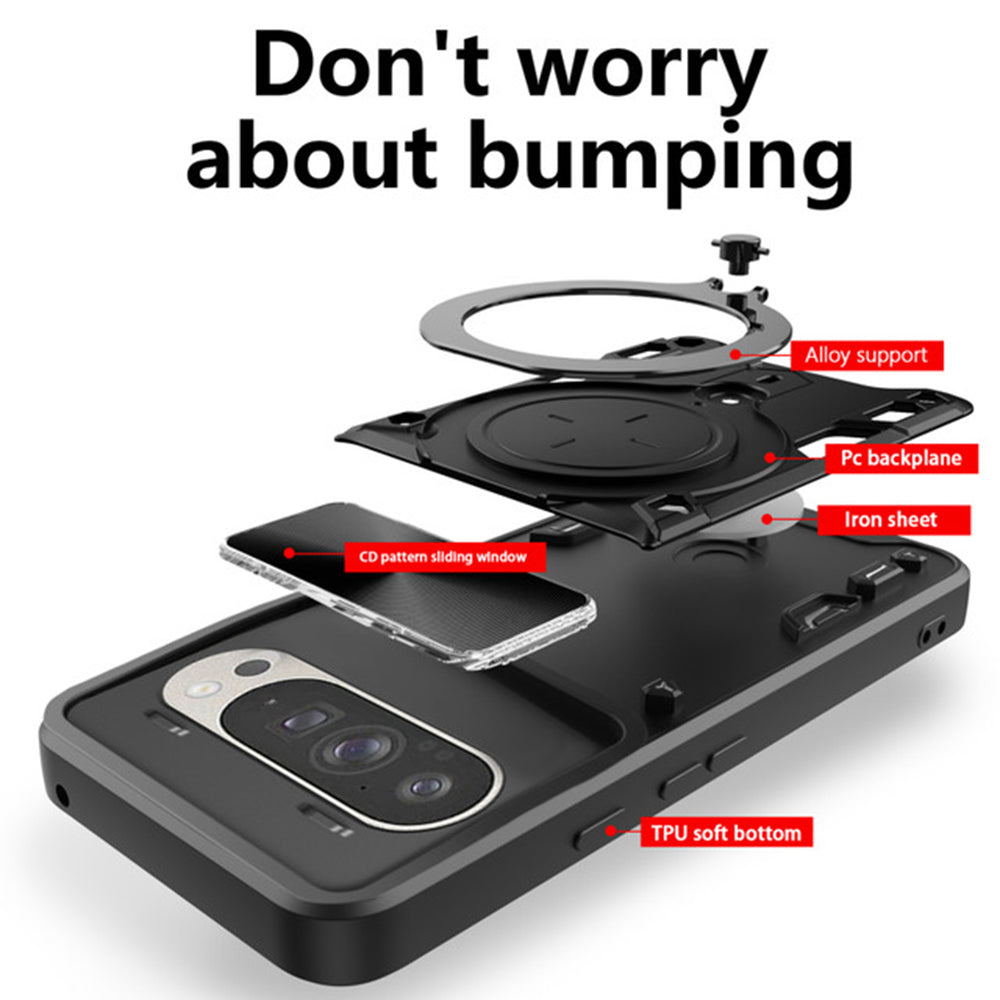 Θήκη για Google Pixel 9 / 9 Pro, Techsuit, CamGuard Pro, Μαύρο