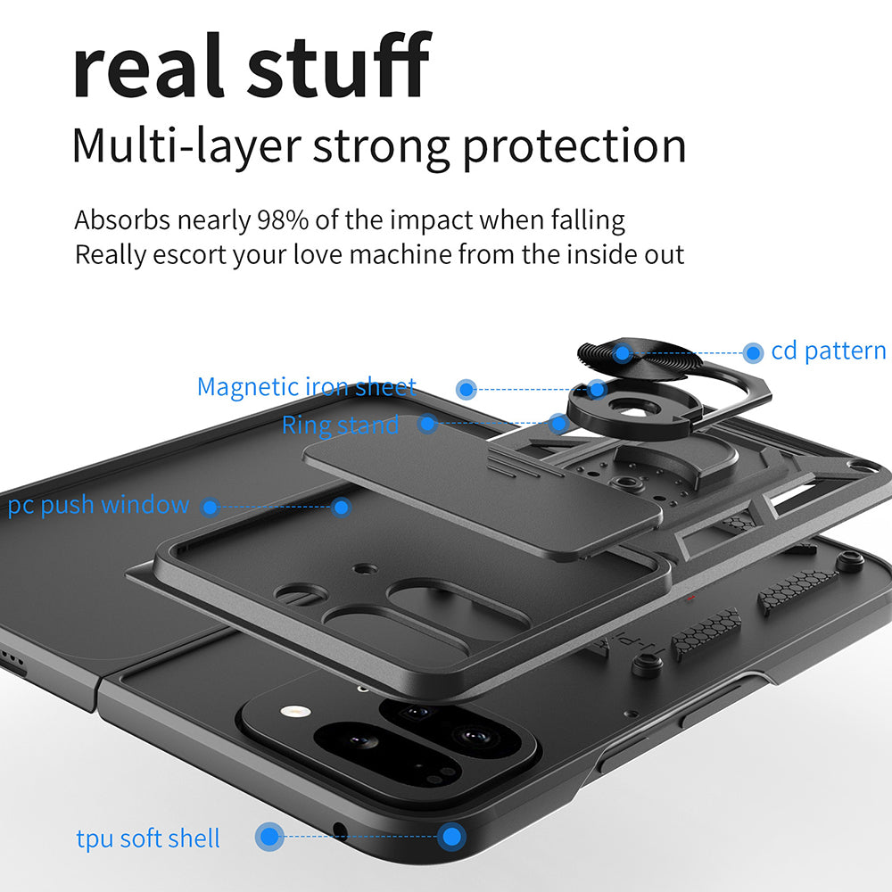Θήκη για Google Pixel 9 Pro Fold, Techsuit, CamShield, Πράσινο