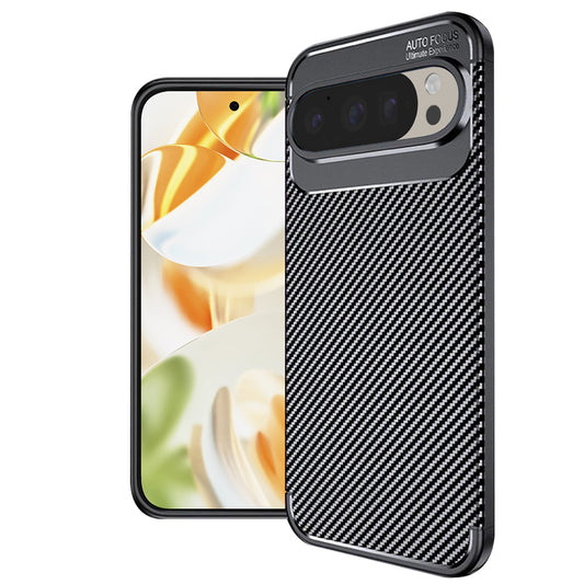Θήκη για Google Pixel 9 Pro, Techsuit, CarbonFiber, Μαύρο