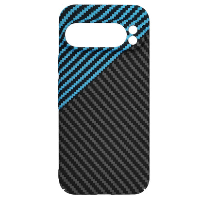 Case for Google Pixel 9 Pro, Techsuit, Carbonite FiberShell, Black Blue