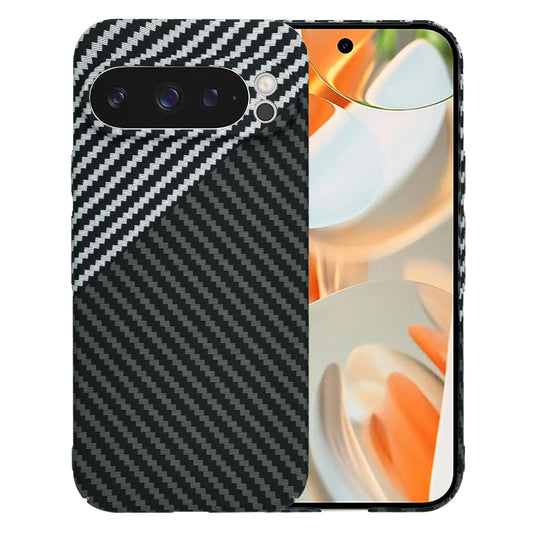 Θήκη για Google Pixel 9 Pro, Techsuit, Carbonite FiberShell, Μαύρο Γκρι