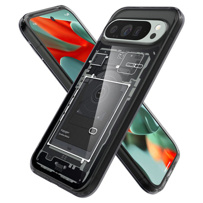 Θήκη για Google Pixel 9 Pro XL, Spigen, Ultra Hybrid Zero One, Μαύρη ACS07722