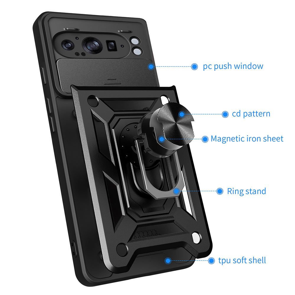 Θήκη για Google Pixel 9 Pro XL, Techsuit, CamShield, Ροζ