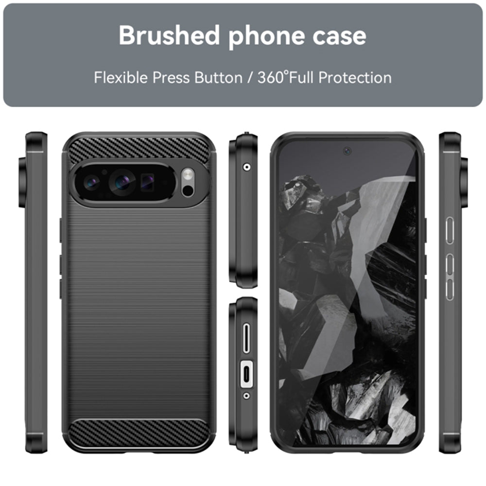 Θήκη για Google Pixel 9 Pro XL, Techsuit, Carbon, Μαύρο