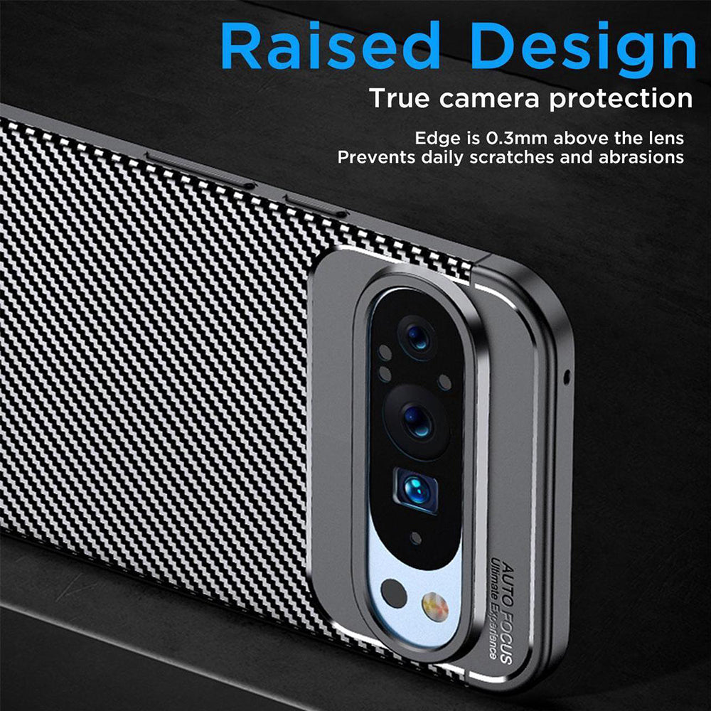 Θήκη για Google Pixel 9 Pro XL, Techsuit, CarbonFiber, Μαύρο