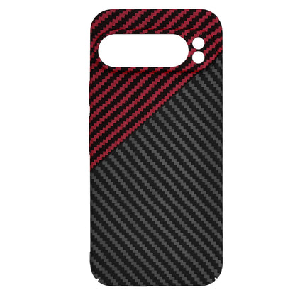 Case for Google Pixel 9 Pro XL, Techsuit, Carbonite FiberShell, Black Red