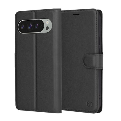 Θήκη για Google Pixel 9 Pro XL, Techsuit, Leather Folio, Μαύρο