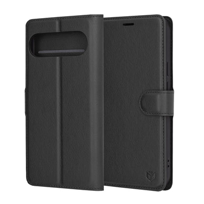 Θήκη για Google Pixel 9 Pro XL, Techsuit, Leather Folio, Μαύρο