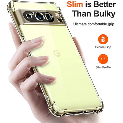 Θήκη για Google Pixel 9 Pro XL, Techsuit, Ανθεκτική σε Κρούσεις Διαφανής, Διάφανη