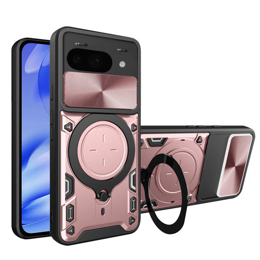 Θήκη για Google Pixel 9a, Techsuit, CamGuard Pro, Ροζ Χρυσό
