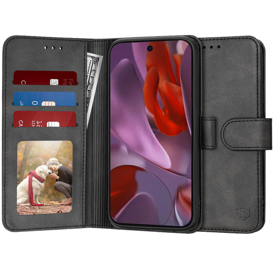 Θήκη για Google Pixel 9a, Techsuit, Diary Book, Μαύρη