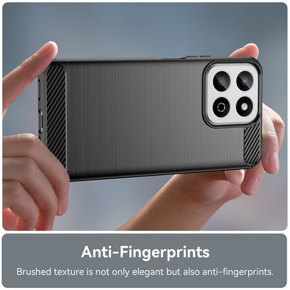 Θήκη για Honor 200 Smart, Techsuit, Carbon, Μαύρη