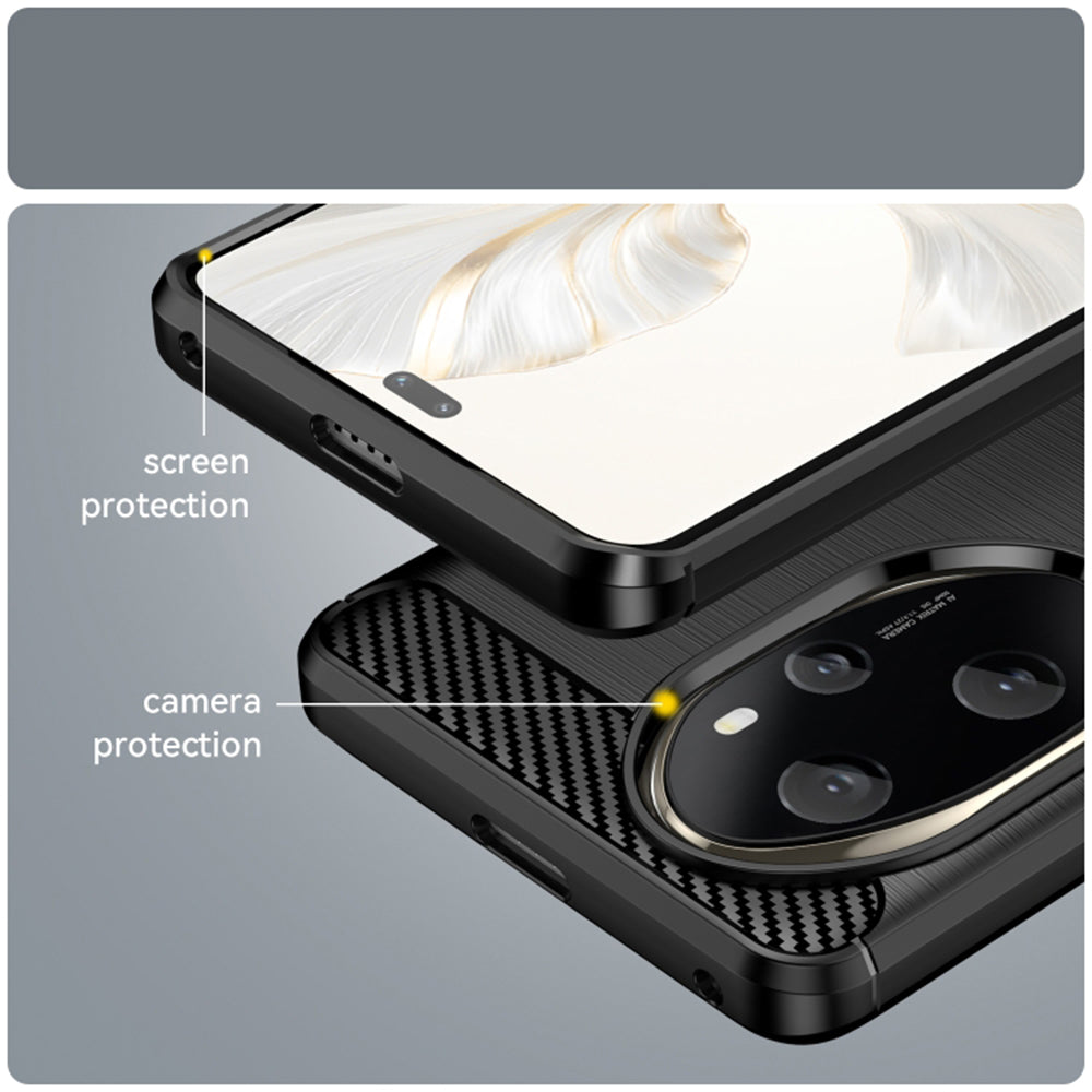 Θήκη για Honor 200, Techsuit, Carbon, Μαύρο