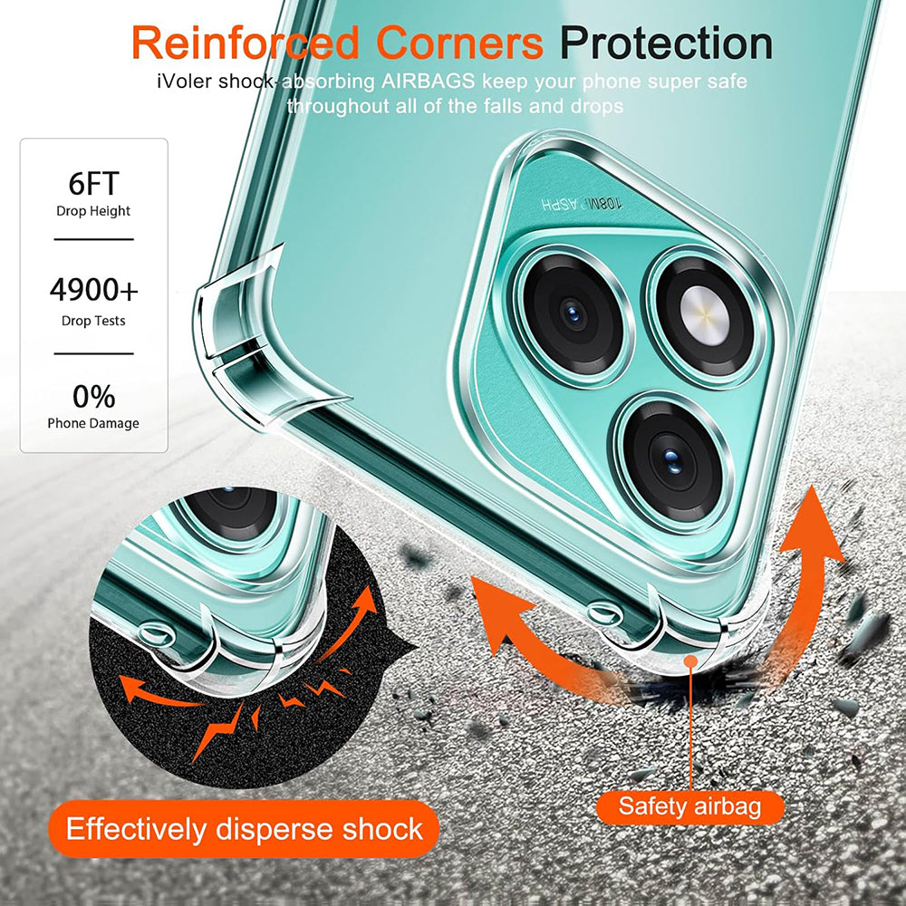 Case for Honor 400 Lite, Techsuit, Shockproof Clear, Transparent