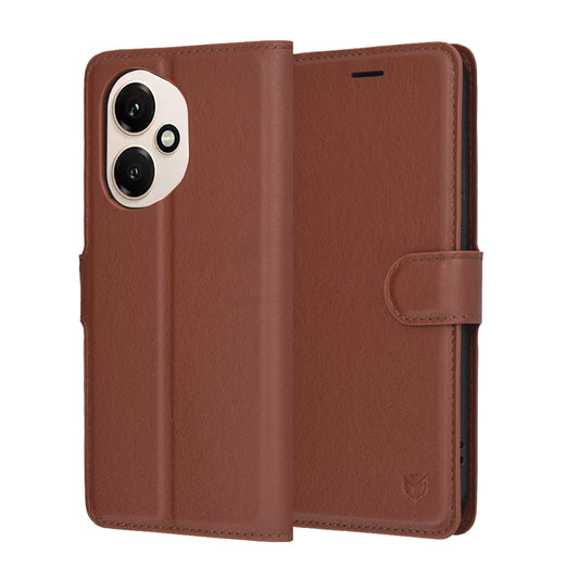 Θήκη για Honor 400, Techsuit, Leather Folio, Καφέ