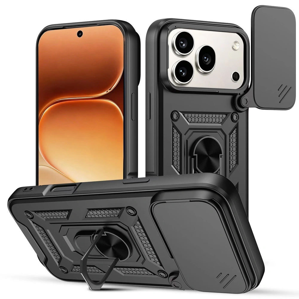 Case for Honor 600 Pro, OEM, CamShield, Black