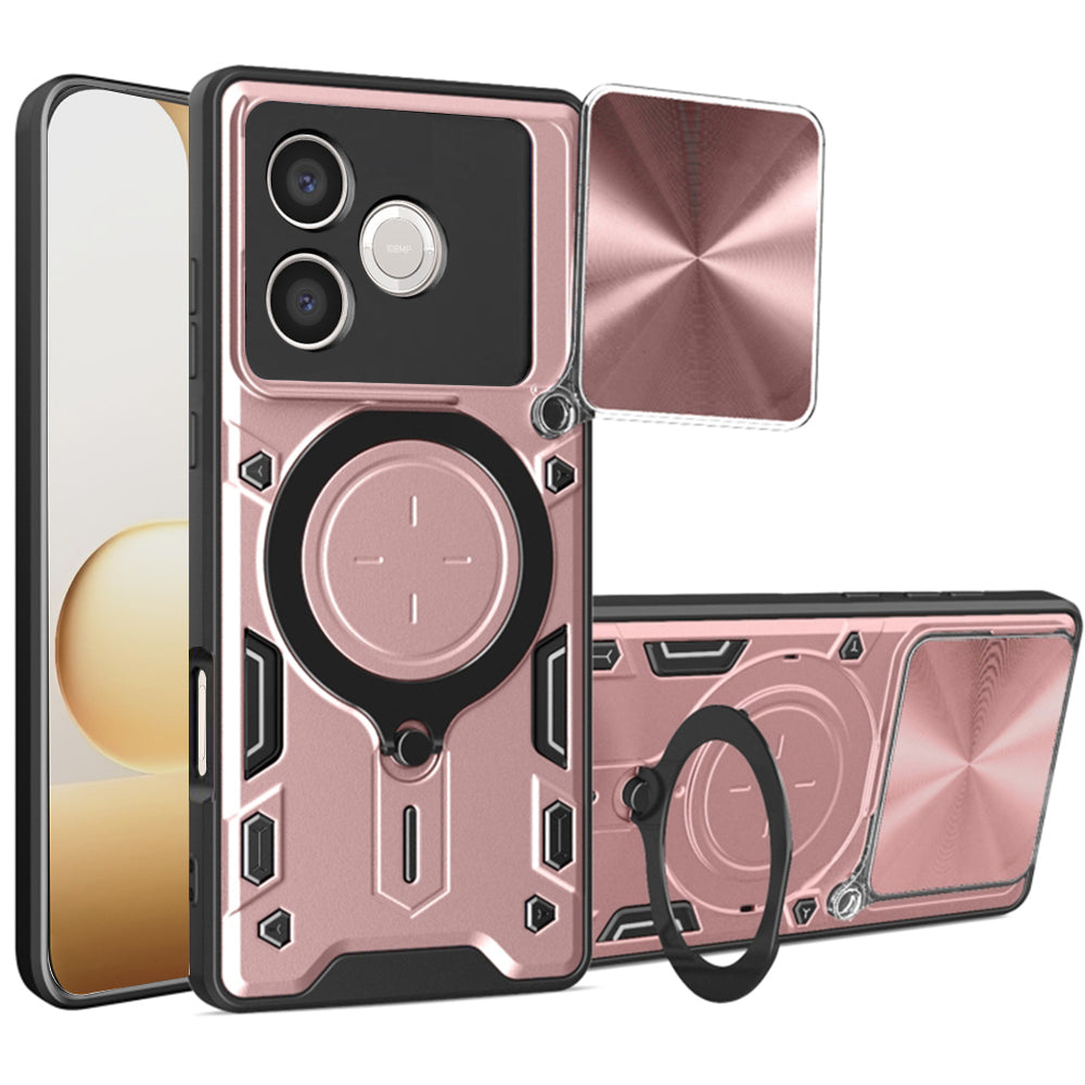 Θήκη για Honor 600 Lite, Techsuit, CamGuard Pro, Ροζ Χρυσό