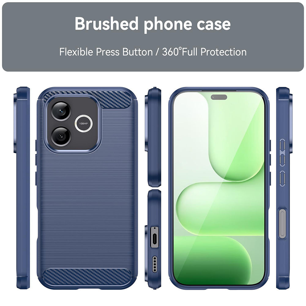 Θήκη για Honor 600 Lite, Techsuit, Καρμπόν, Μπλε