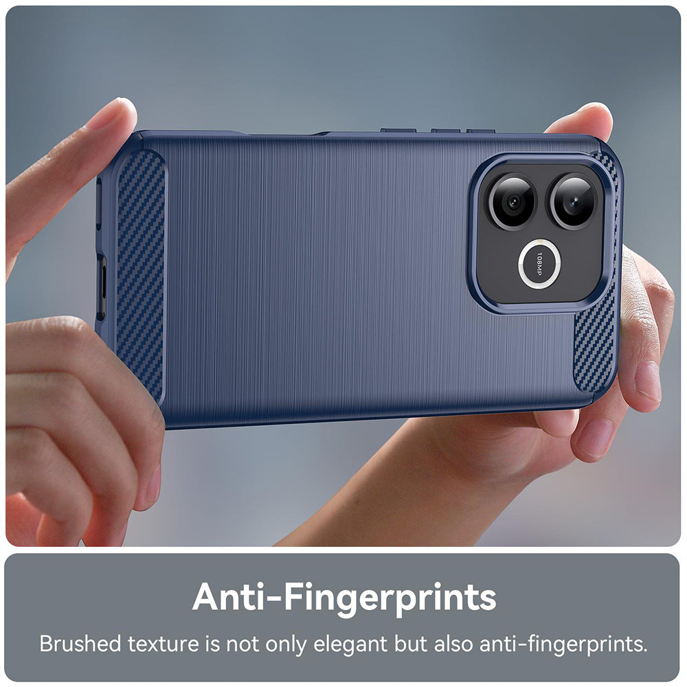 Θήκη για Honor 600 Lite, Techsuit, Καρμπόν, Μπλε