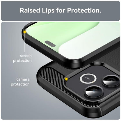 Θήκη για Honor 600 Lite, Techsuit, Καρμπόν, Μαύρη