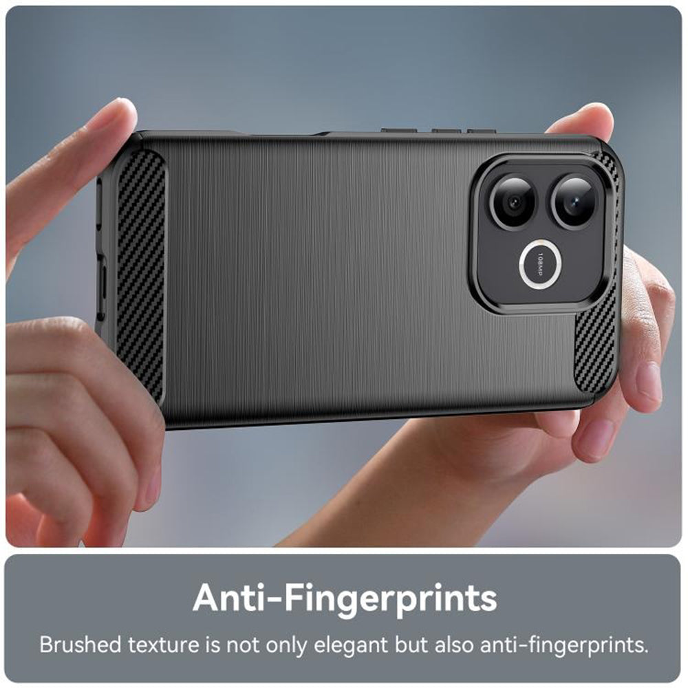 Θήκη για Honor 600 Lite, Techsuit, Καρμπόν, Μαύρη