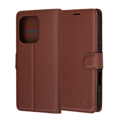 Θήκη για Honor 600 Lite, Techsuit, Leather Folio, Καφέ