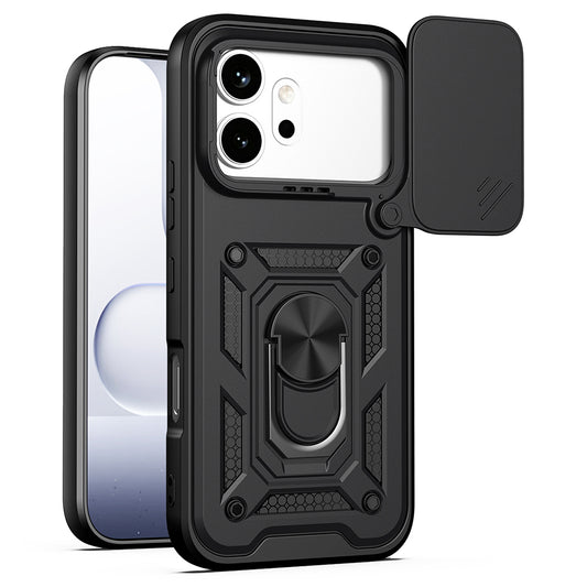 Θήκη για Honor 600 Pro / 600, Techsuit, CamShield, Μαύρο