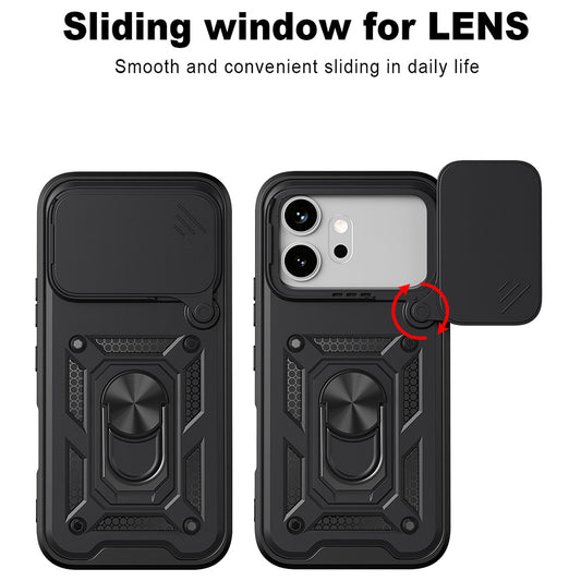 Θήκη για Honor 600 Pro / 600, Techsuit, CamShield, Μαύρο