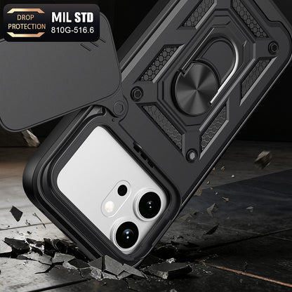 Θήκη για Honor 600 Pro / 600, Techsuit, CamShield, Μαύρο