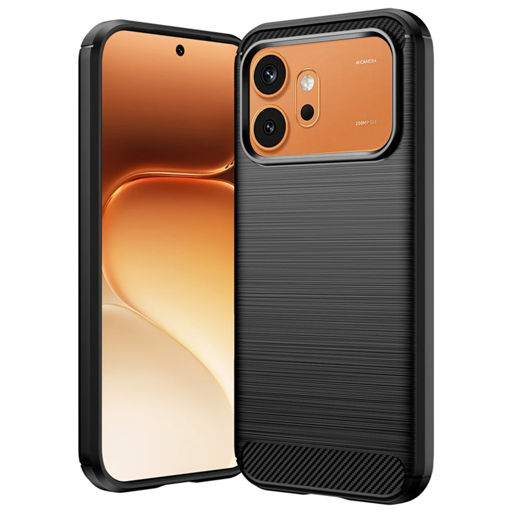 Θήκη για Honor 600 Pro / 600, Techsuit, Carbon, Μαύρο