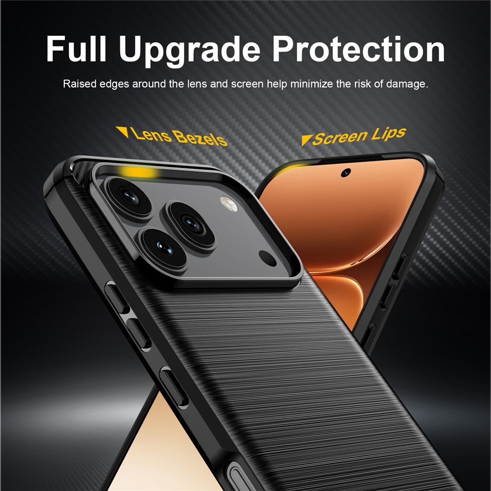 Θήκη για Honor 600 Pro / 600, Techsuit, Carbon, Μαύρο