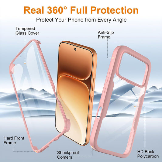 Θήκη για Honor 600 Pro / 600, Techsuit, ColorVerse 360, Ροζ