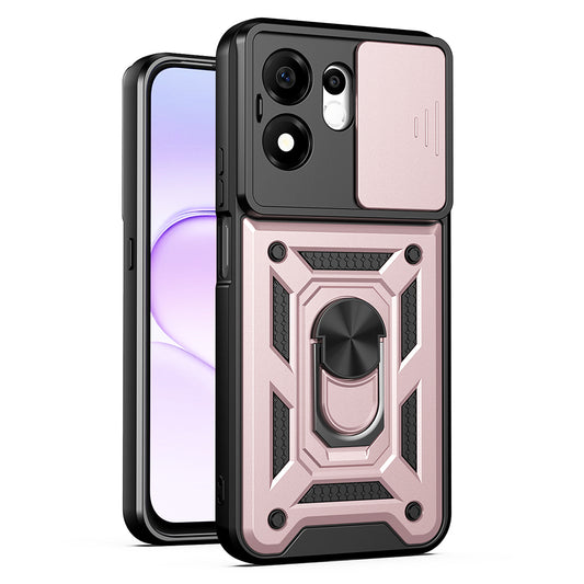 Θήκη για Honor 600 Smart, Techsuit, CamShield, Ροζ Χρυσό