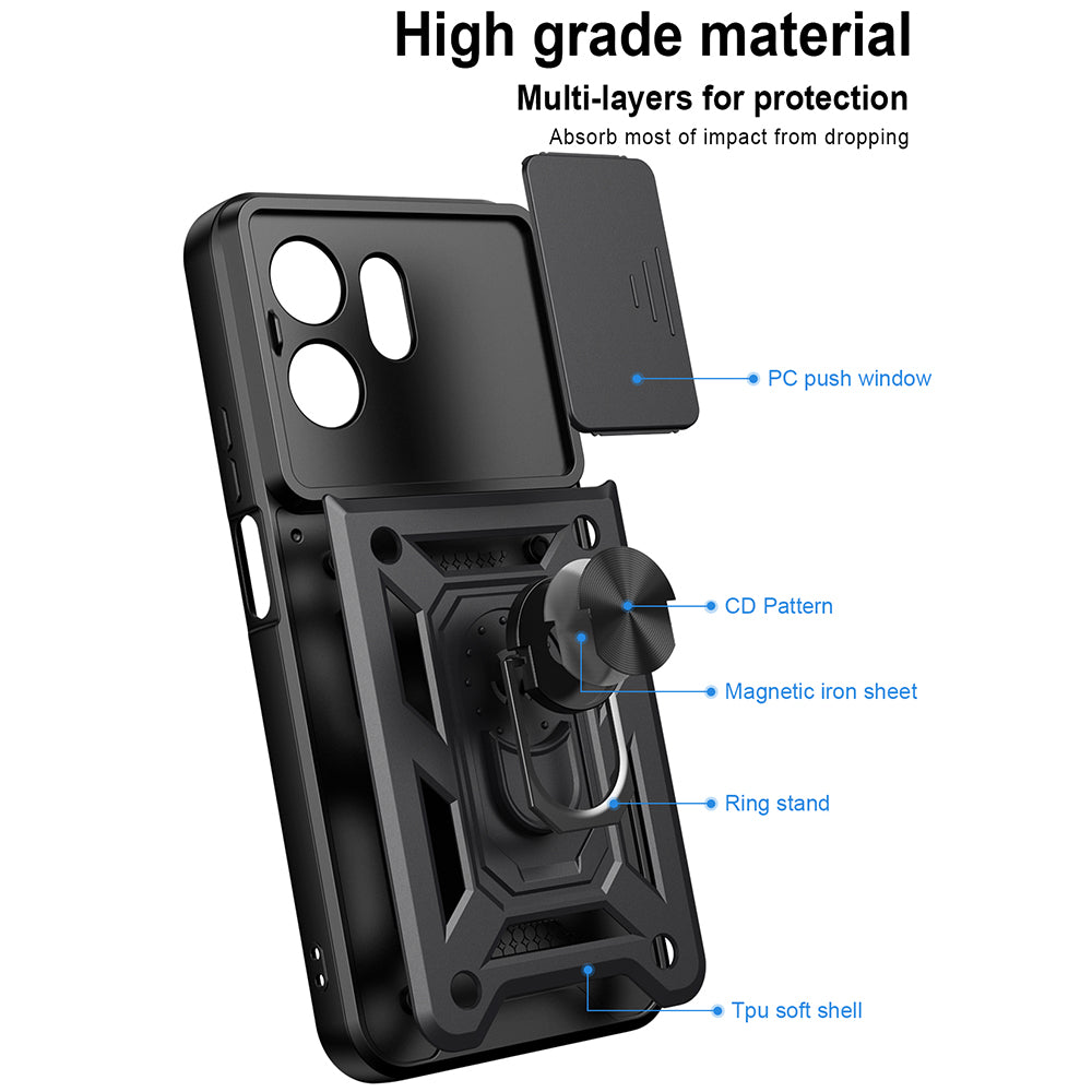 Θήκη για Honor 600 Smart, Techsuit, CamShield, Πράσινο