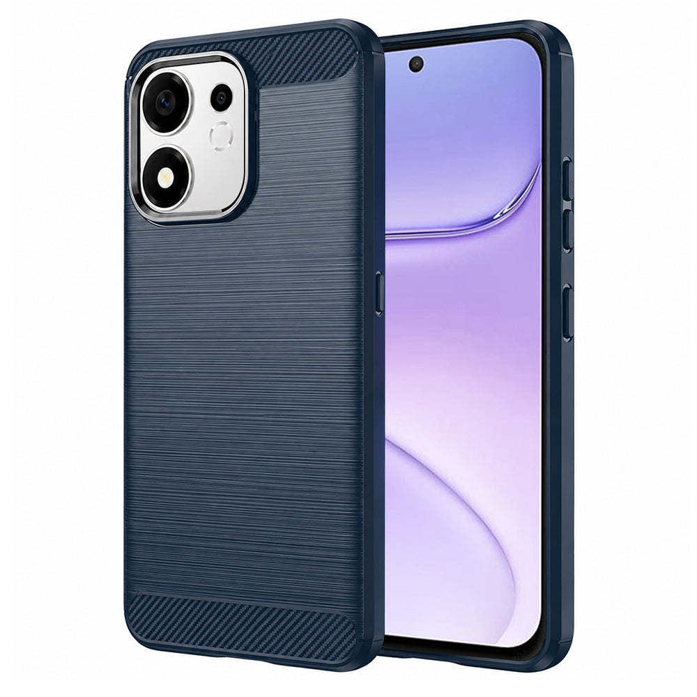 Θήκη για Honor 600 Smart, Techsuit, Carbon, Μπλε