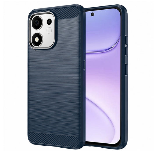 Case for Honor 600 Smart, Techsuit, Carbon, Blue