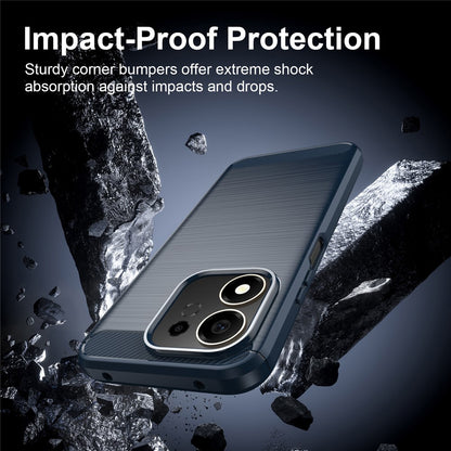 Θήκη για Honor 600 Smart, Techsuit, Carbon, Μπλε