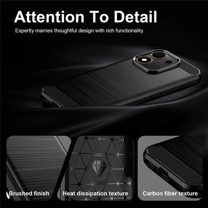 Θήκη για Honor 600 Smart, Techsuit, Carbon, Μαύρο
